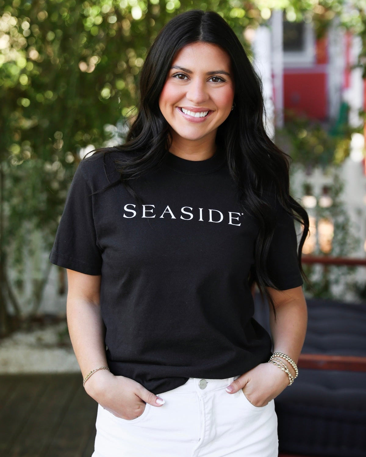 Black Shortsleeve Unisex Seaside Tee – The Seaside Style