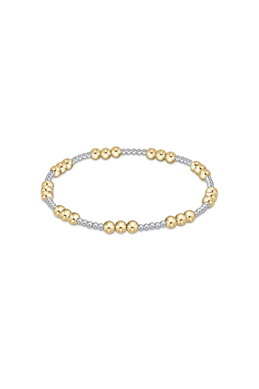 Enewton Classic Joy Pattern 4mm Bead Bracelet - Mixed Metal