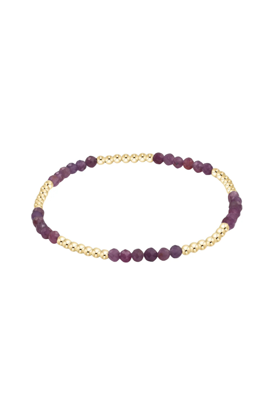 Enewton Blissful Pattern 2.5mm Bead Bracelet - Ruby