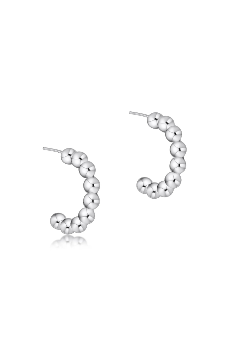 Enewton Beaded Classic 1" Post Hoop - 4mm Sterling