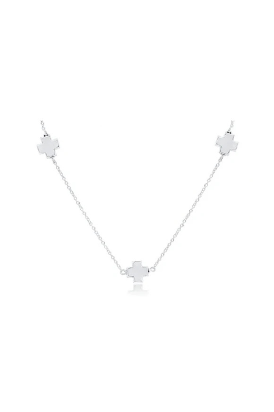 Enewton 17" Choker Simplicity Chain Sterling - Signature Cross Sterling