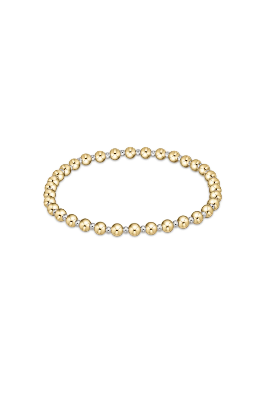 Enewton Classic Grateful Pattern 4mm Bead Bracelet - Mixed Metal