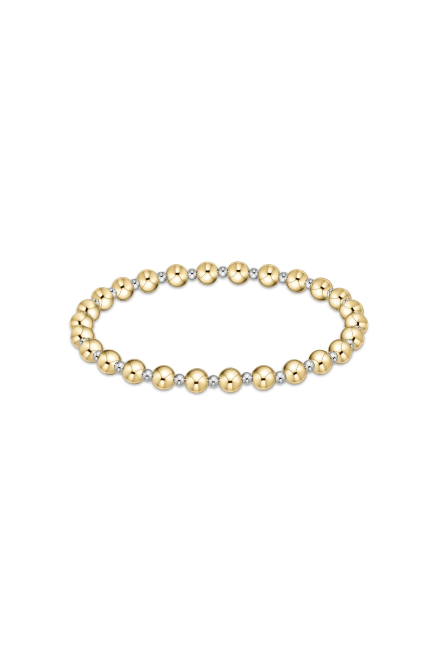 Enewton Classic Grateful Pattern 5mm Bead Bracelet - Mixed Metal