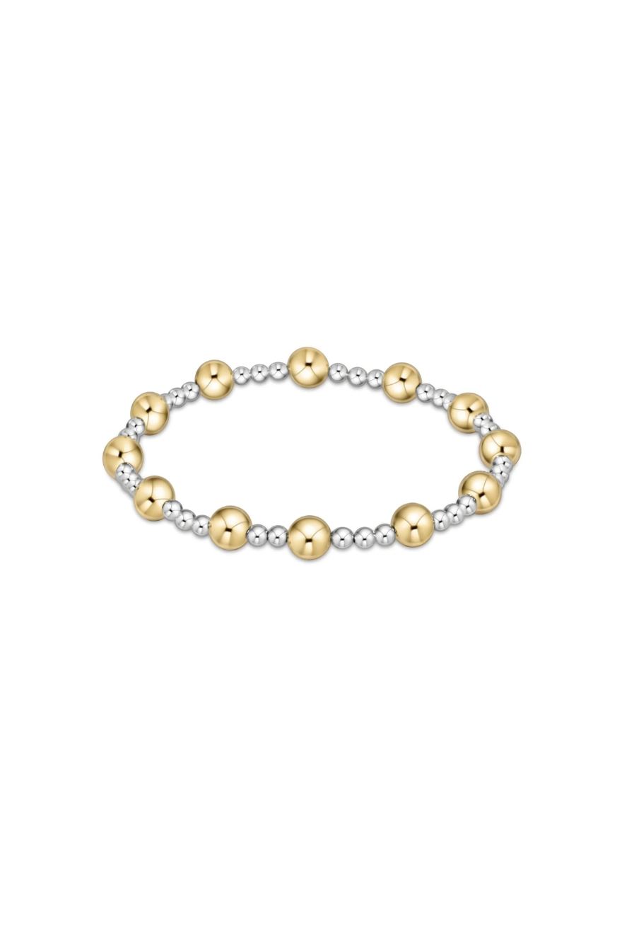 Enewton Classic Sincerity Pattern 6mm Bead Bracelet - Mixed Metal