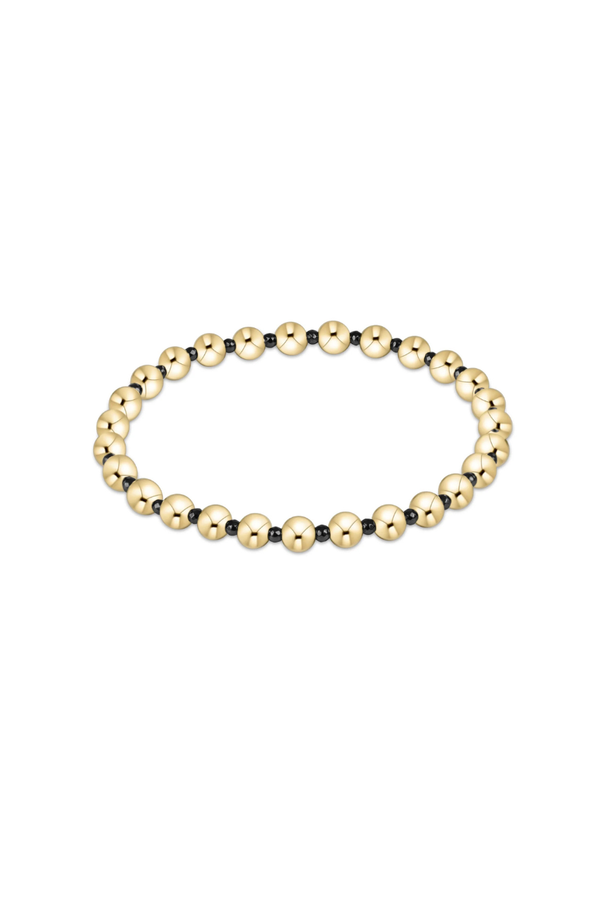 Enewton Faceted Hematite Grateful Pattern 5mm Bead Bracelet