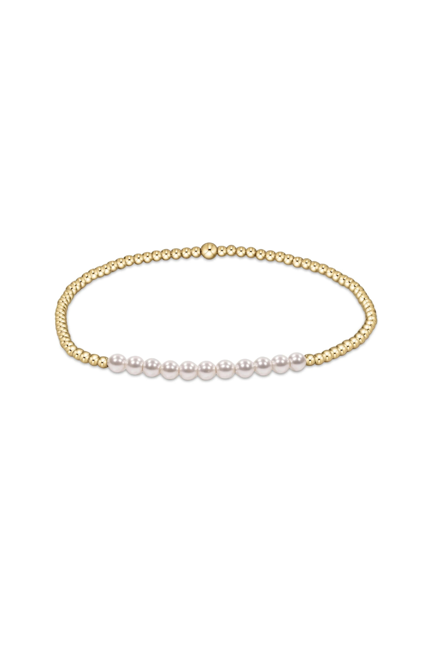 Enewton Gold Bliss 2mm Bead Bracelet - Pearl