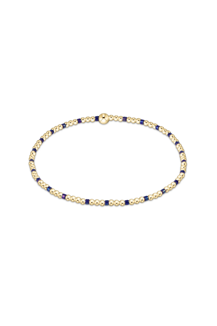 Enewton Hope Sincerity Pattern 2mm Bead Bracelet - Blue Metallic