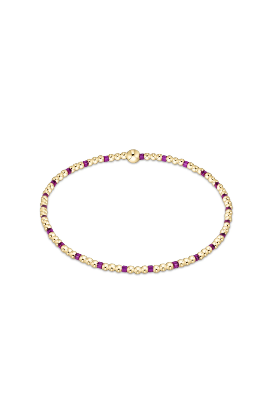Enewton Hope Sincerity Pattern 2mm Bead Bracelet - Fuchsia