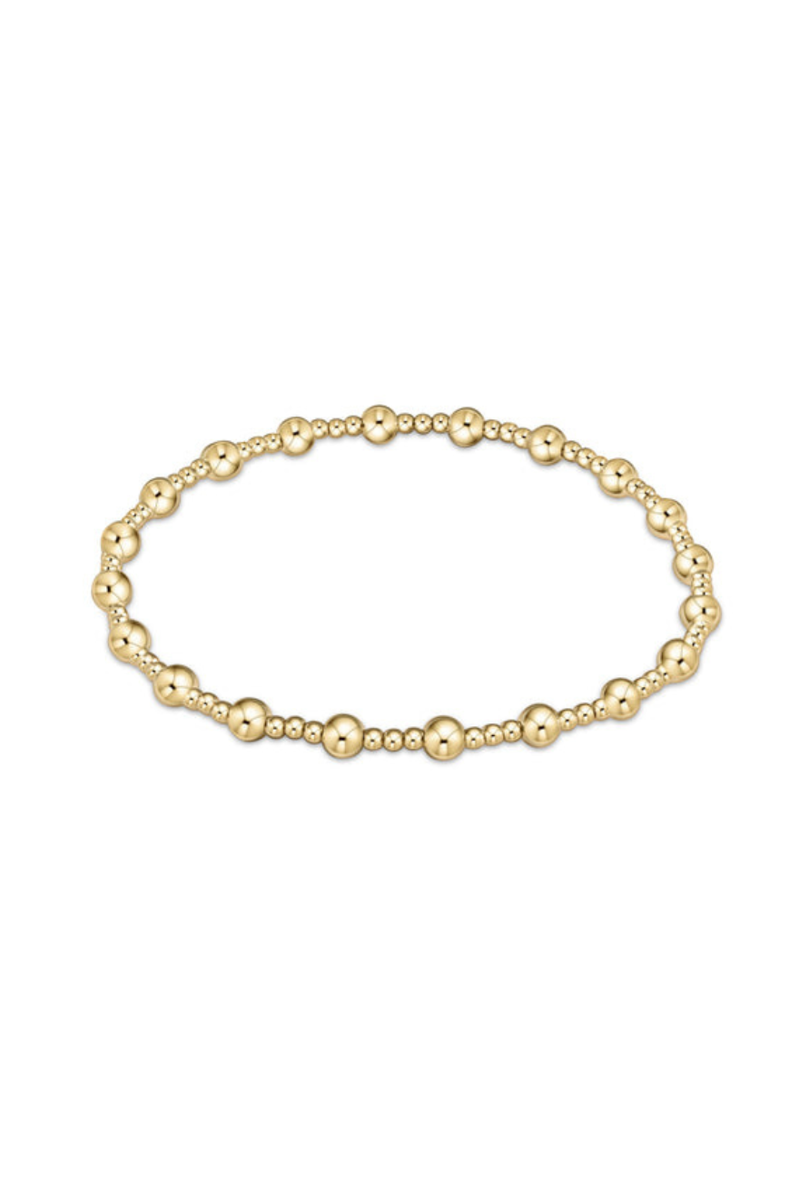 Enewton Classic Sincerity Pattern 4mm Bead Bracelet - Gold