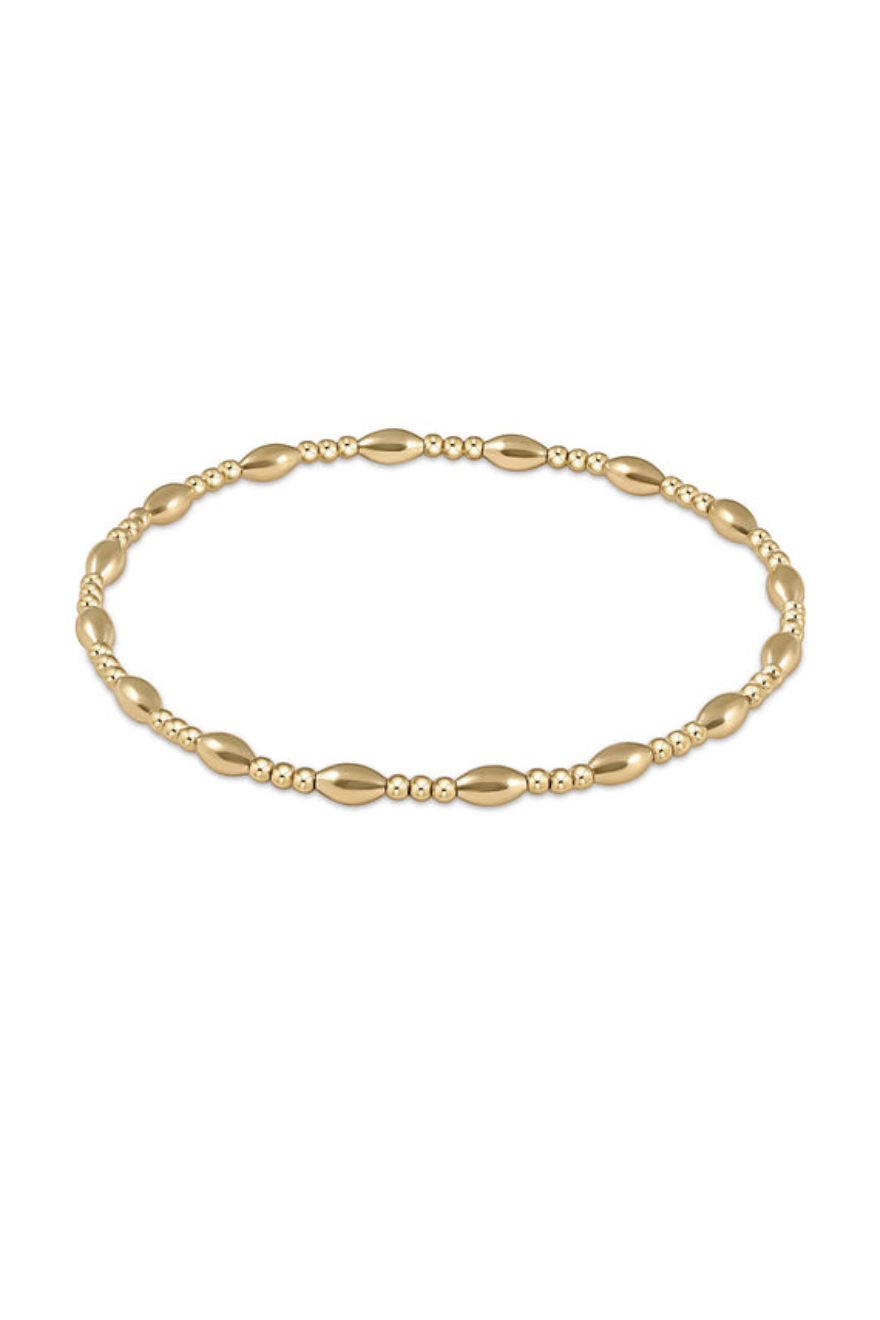 Enewton Harmony Sincerity Pattern 2mm Bead Bracelet - Gold