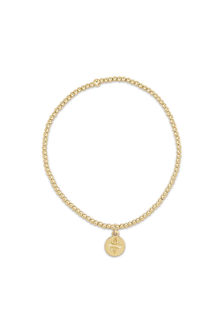 Enewton Classic Gold 2mm Bead Bracelet- Direction Gold Disc