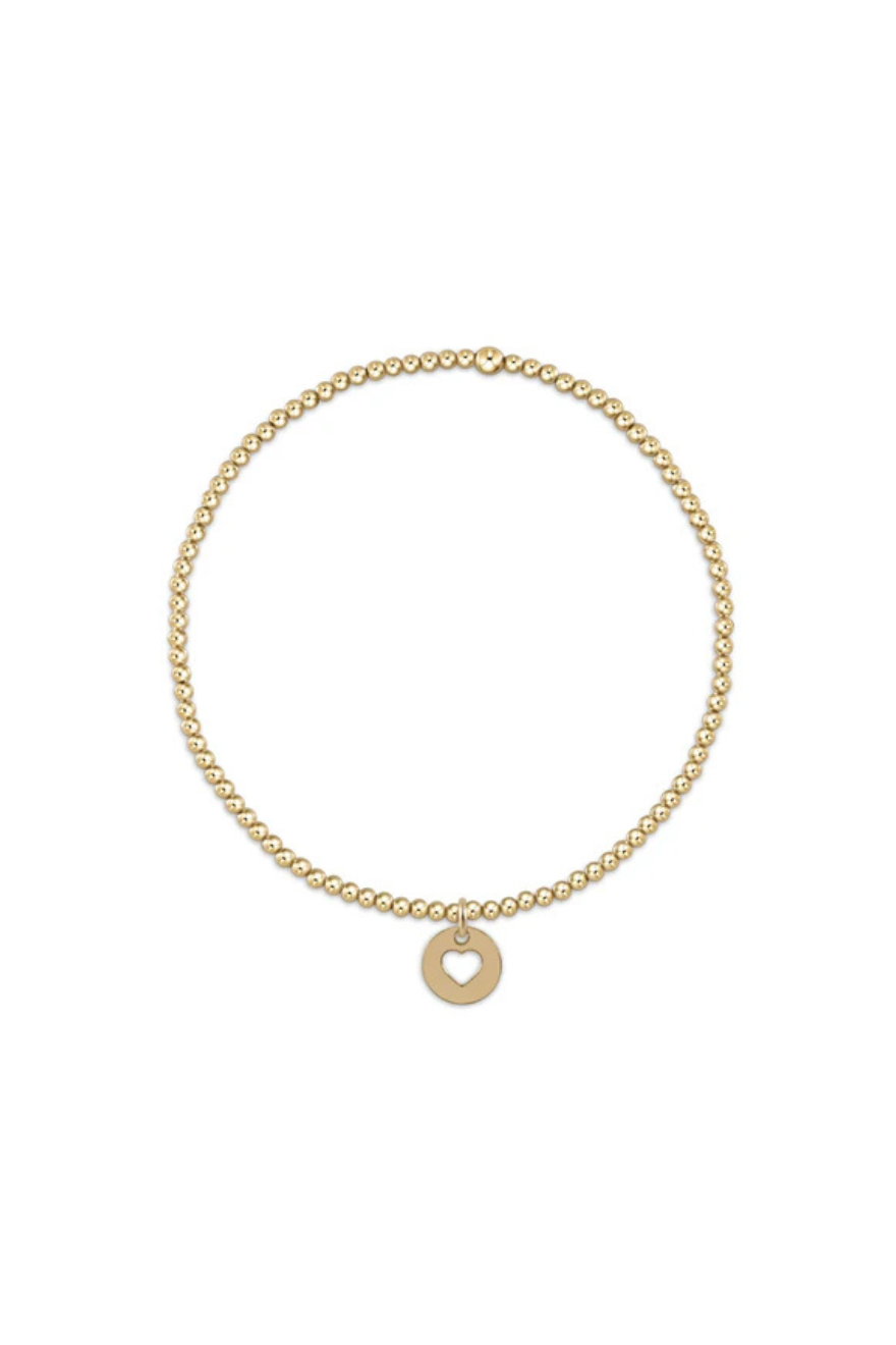 Enewton Classic Gold 2mm Bead Bracelet - Love Small Gold Disc