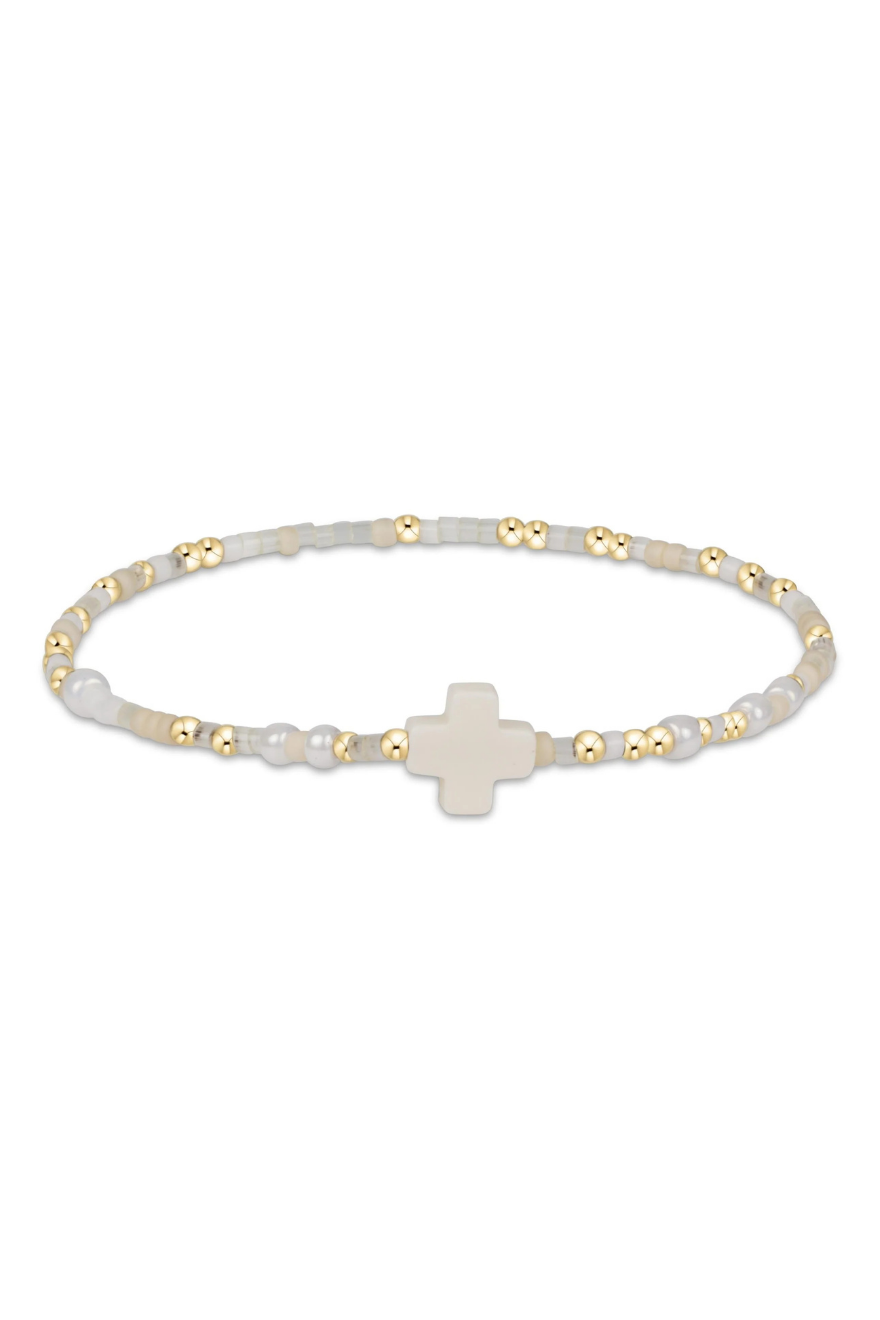 Enewton Hope Unwritten Signature Cross Bracelet - Call Me On My Shellphone