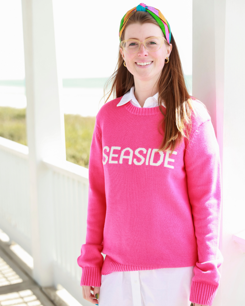 Hot Pink Seaside Knit Sweater