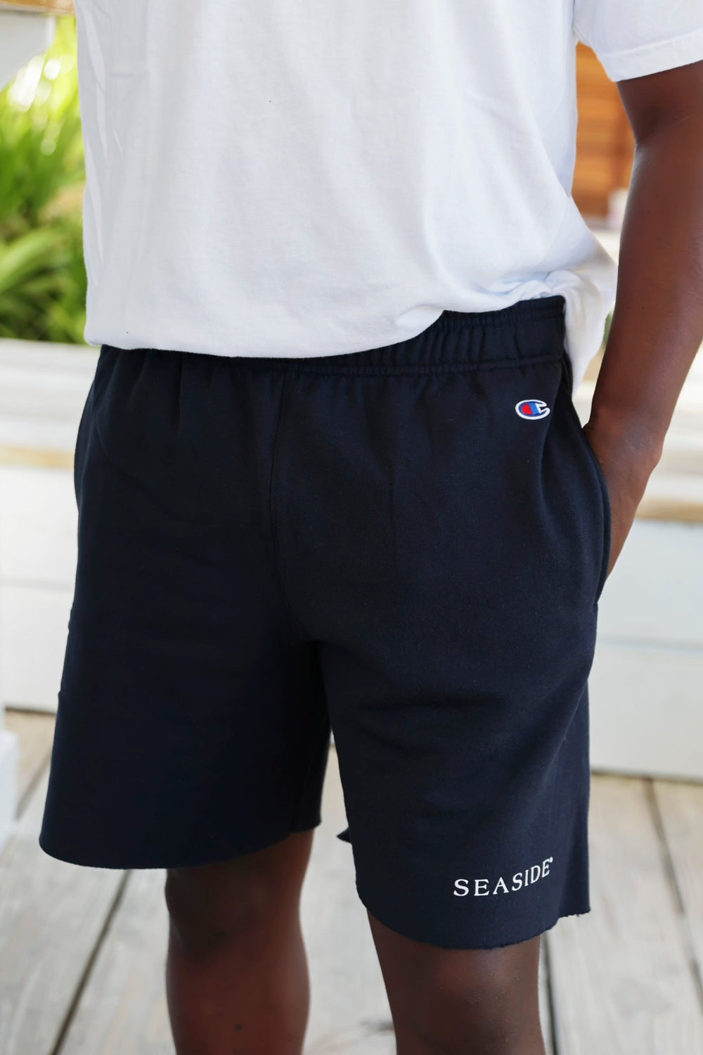 Navy Seaside Powerblend 7" Shorts