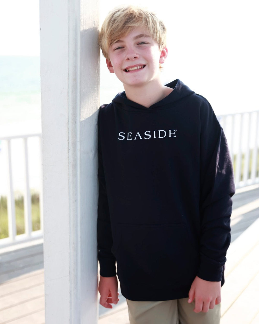 Navy Youth Pullover Hoodie