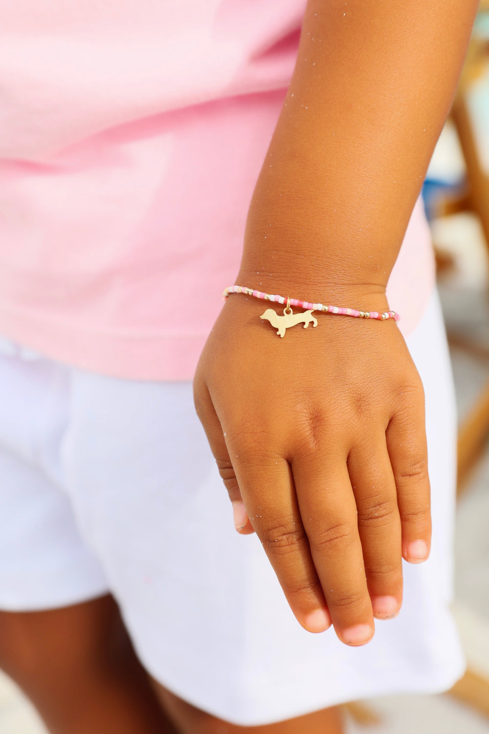 Enewton Egirl Kind of A Pig Deal Bracelet with Bud the Dachshund Charm