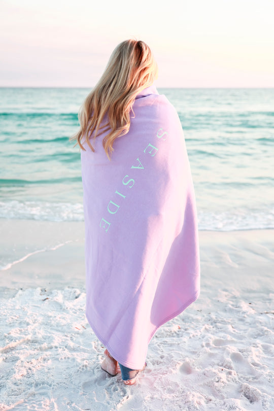Orchid Seaside Sweatshirt Blanket
