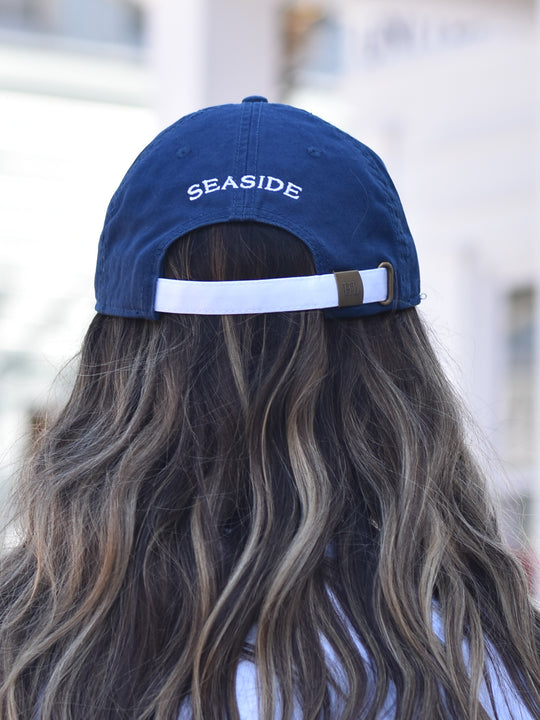 Navy Embroidered Flag Hat