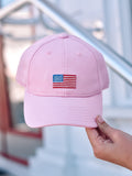 Light Pink American Flag Youth Hat