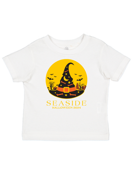 2024 Seaside Halloween Baby + Toddler Tee with Bud the Dachshund 