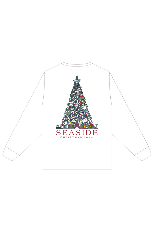 2024 Youth White Seaside Christmas Tee