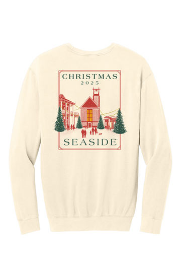 2025 Ivory Lightweight Seaside Christmas Sweatshirt back