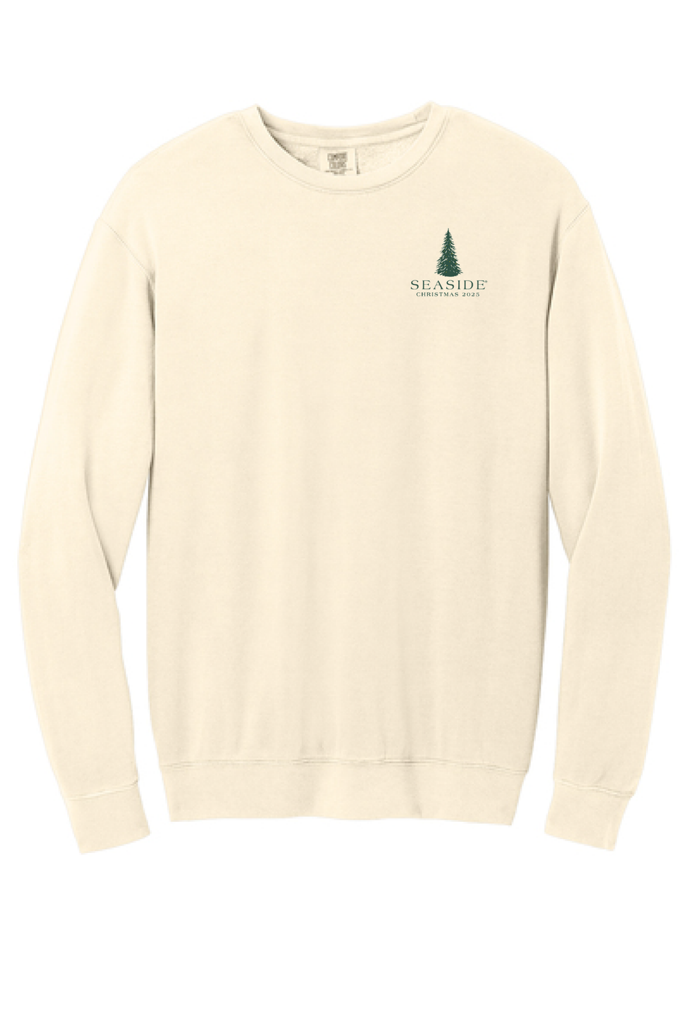 2025 Ivory Lightweight Seaside Christmas Sweatshirt front