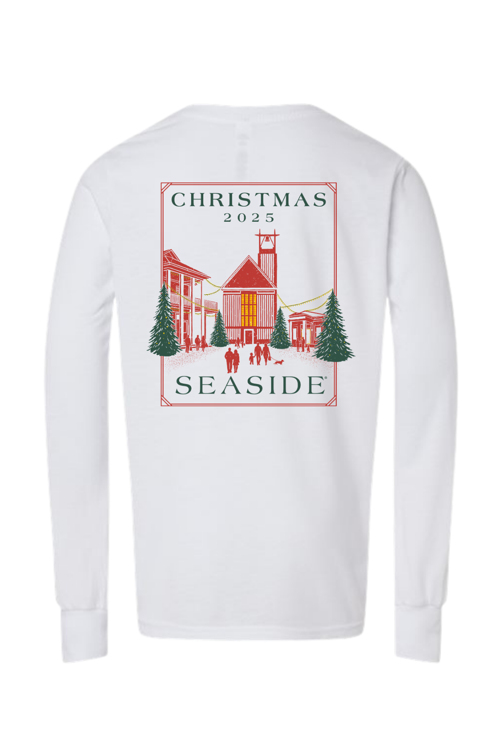 2025 Youth White Seaside Christmas Tee back