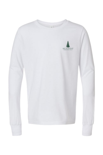 2025 Youth White Seaside Christmas Tee front