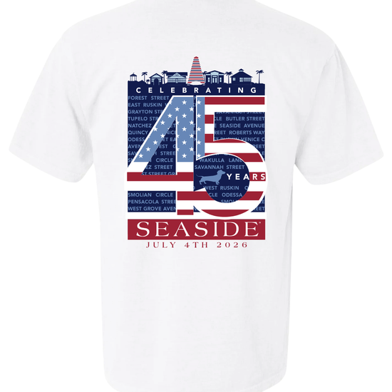 2026 Seaside Fourth of July Pocket Tee The Seaside Style Americana 30a