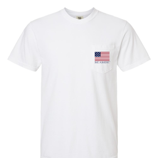 2026 Seaside Fourth of July Pocket Tee The Seaside Style 30a