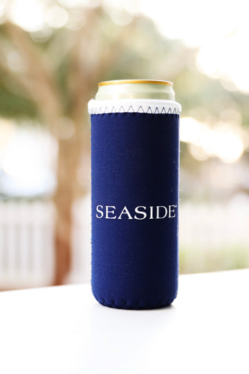 Navy Seaside Slim Can Insulator