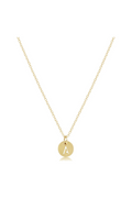 Enewton 16" Necklace Gold - Respect Initial Small Gold Disc