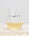 Acrylic SEASIDE¬Æ Wine Glass with Navy Lettering 