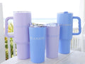 Arctic Blue SEASIDE® Tumbler with Yellow Lettering