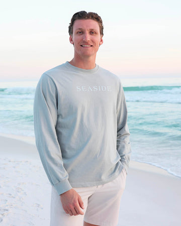 Bay green blue Longsleeve Unisex Seaside Tee the seaside style 30a