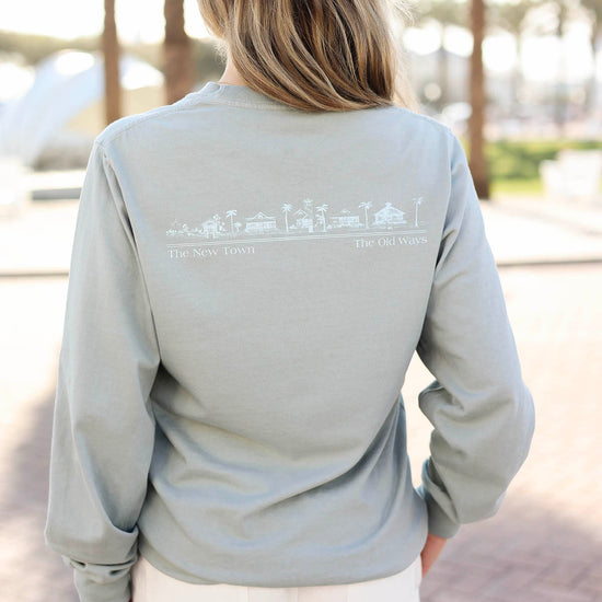 Bay Green Blue Longsleeve Unisex Seaside Tee The Seaside Style 30a