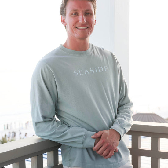 Bay Green Blue Longsleeve Unisex Seaside Tee The seaside style 30a
