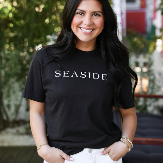 Black Seaside Unisex Shortsleeve Tee Seaside Florida