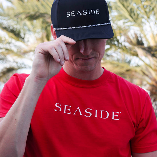 Black Unisex Seaside Rope Hat The Seaside Style 30a