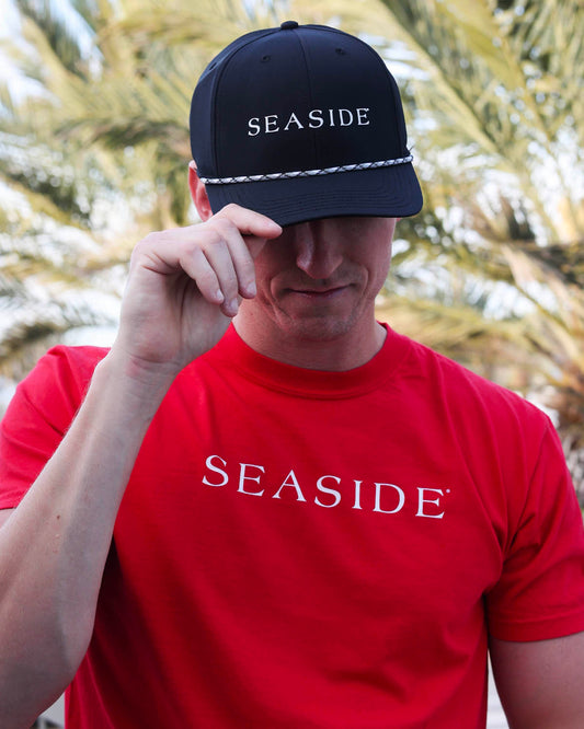 Black Unisex Seaside Rope Hat The Seaside Style 30a