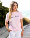 Blossom Light Pink Shortsleeve Unisex Tee Seaside Florida 30A