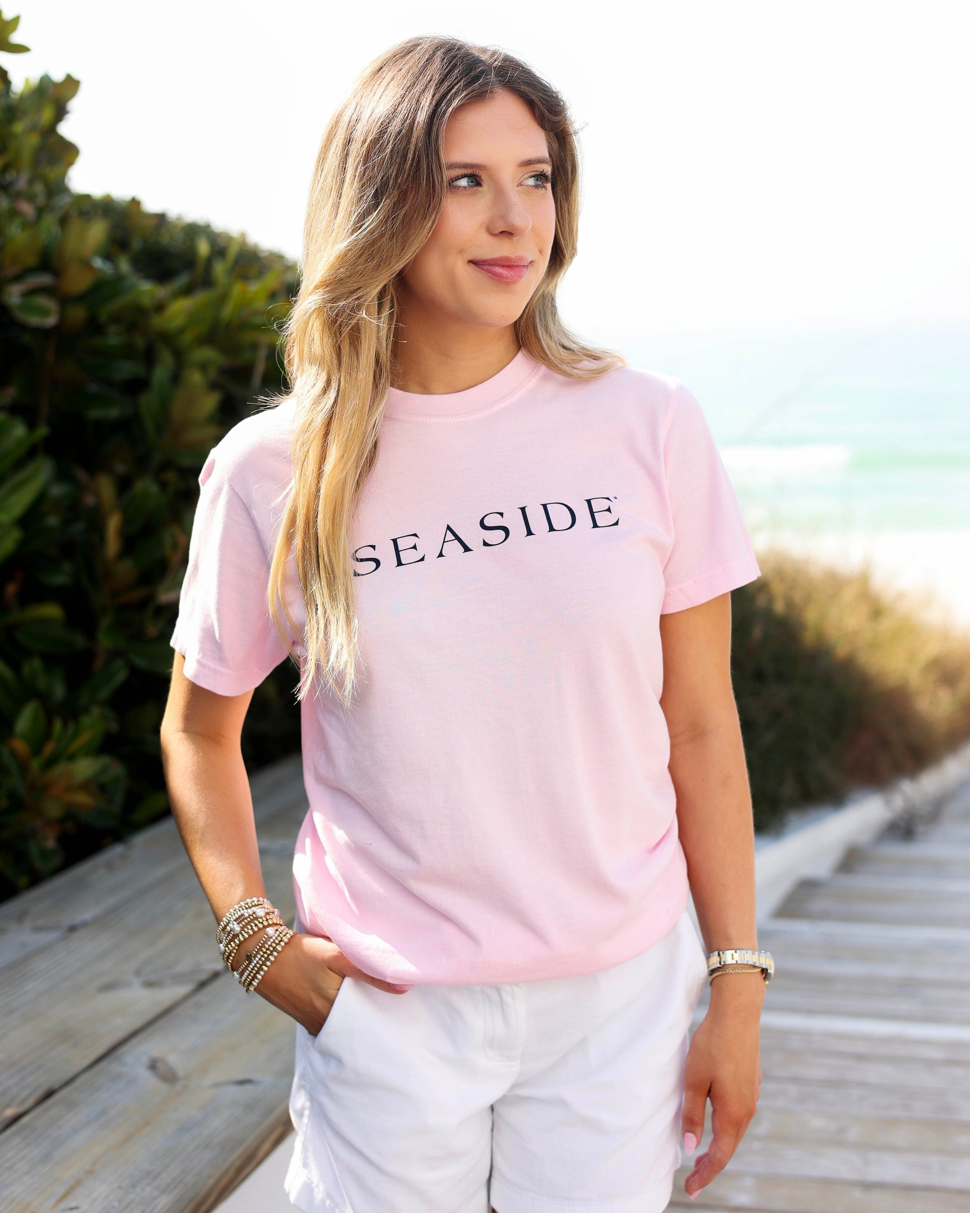 Blossom Light Pink Shortsleeve Unisex Tee Seaside Florida 30A