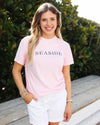 Blossom Light Pink Shortsleeve Unisex Tee Seaside Florida 30A