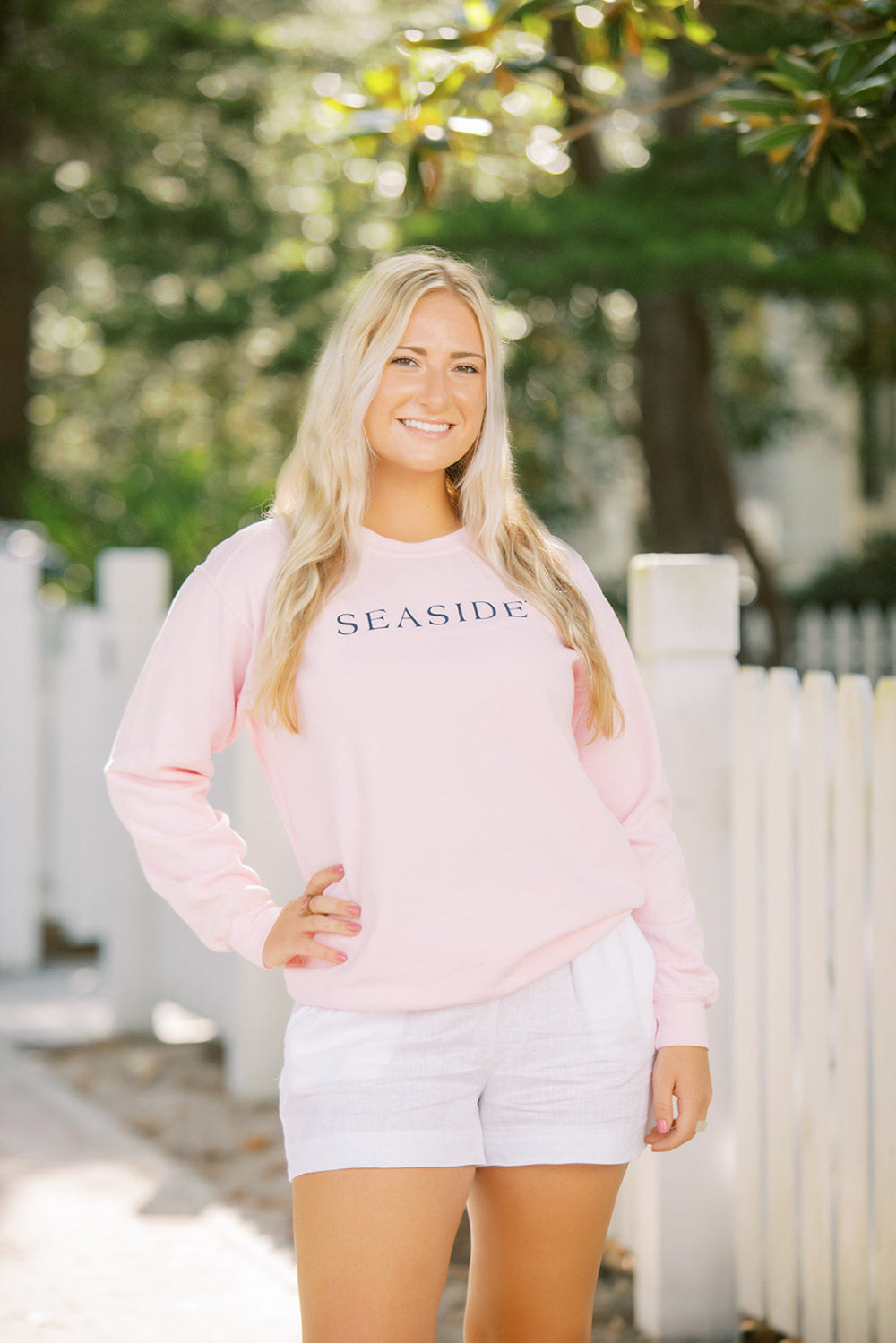 Blossom Pink Unisex Seaside Sweatshirt
