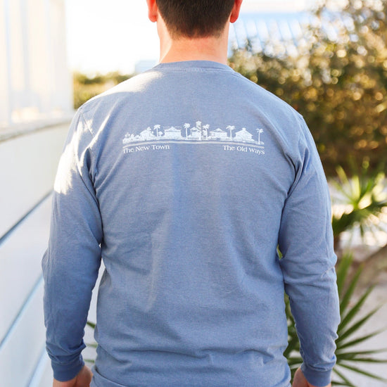 The Seaside Style Blue Jean Longsleeve Unisex Seaside Tee