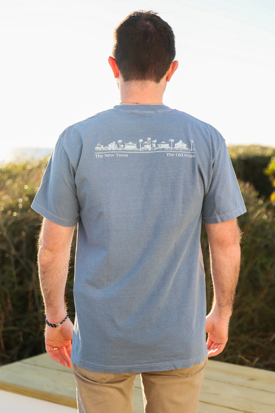 The Seaside Style Blue Jean Shortsleeve Unisex Seaside Tee