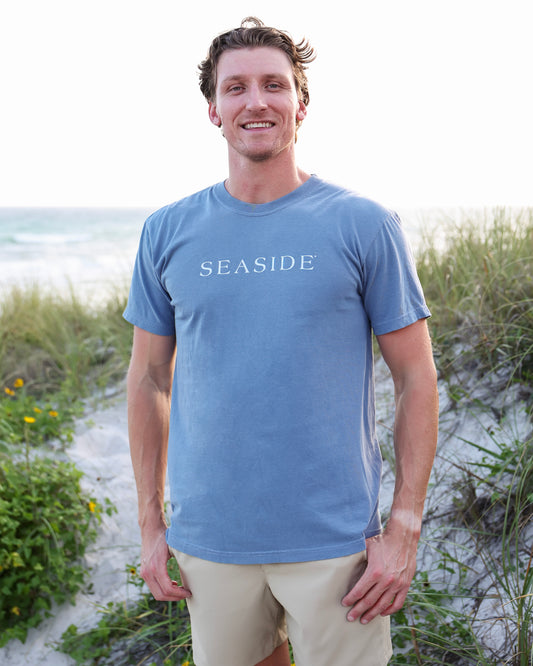 Blue Jean Shortsleeve Unisex Seaside Florida Tee 30A The Seaside Style