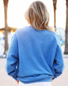 Blue Seaside Corded Crewneck Sweatshirt The Seaside Style 30A 